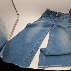 Blank PAIGE Denim Collection High Rise Wide Leg 32 Inch BelL‎ Jeans W/Large *EUC